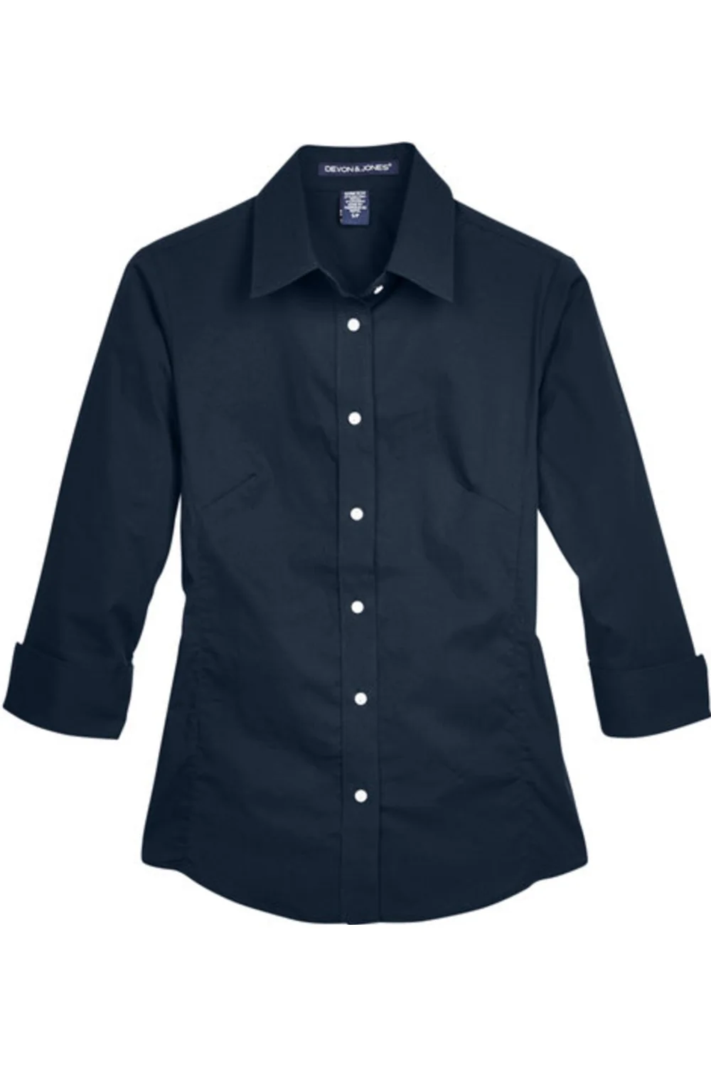 Devon & Jones Ladies' Perfect Fit 3/4-Sleeve Stretch Poplin Blouse