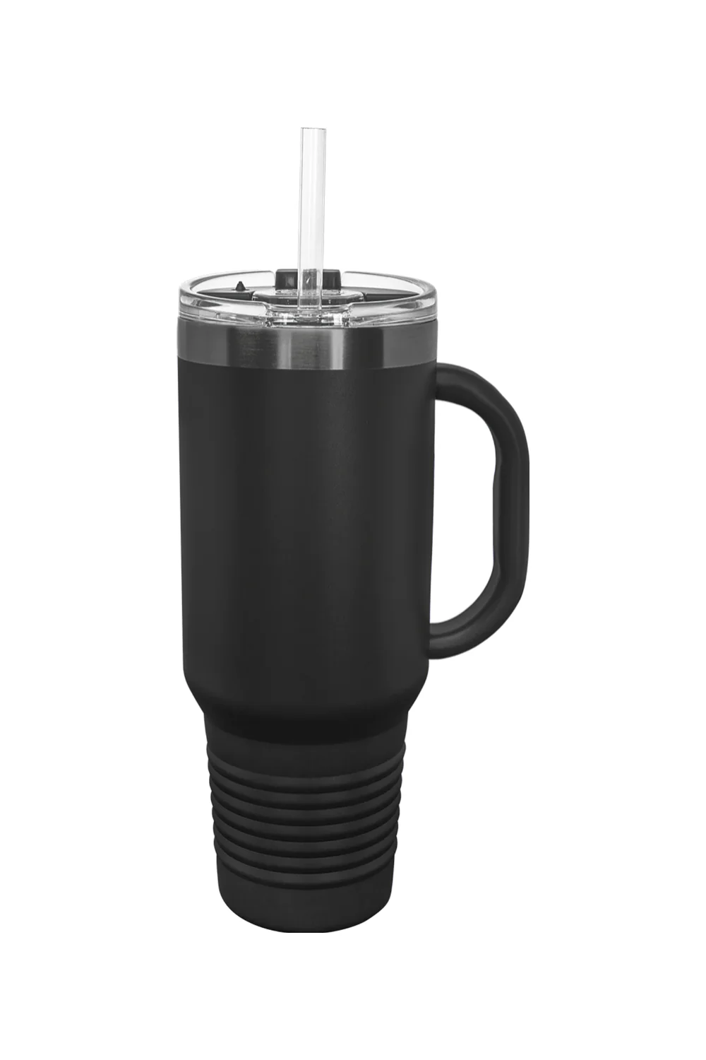 40 oz. Insulated Travel Mug with Handle & Straw