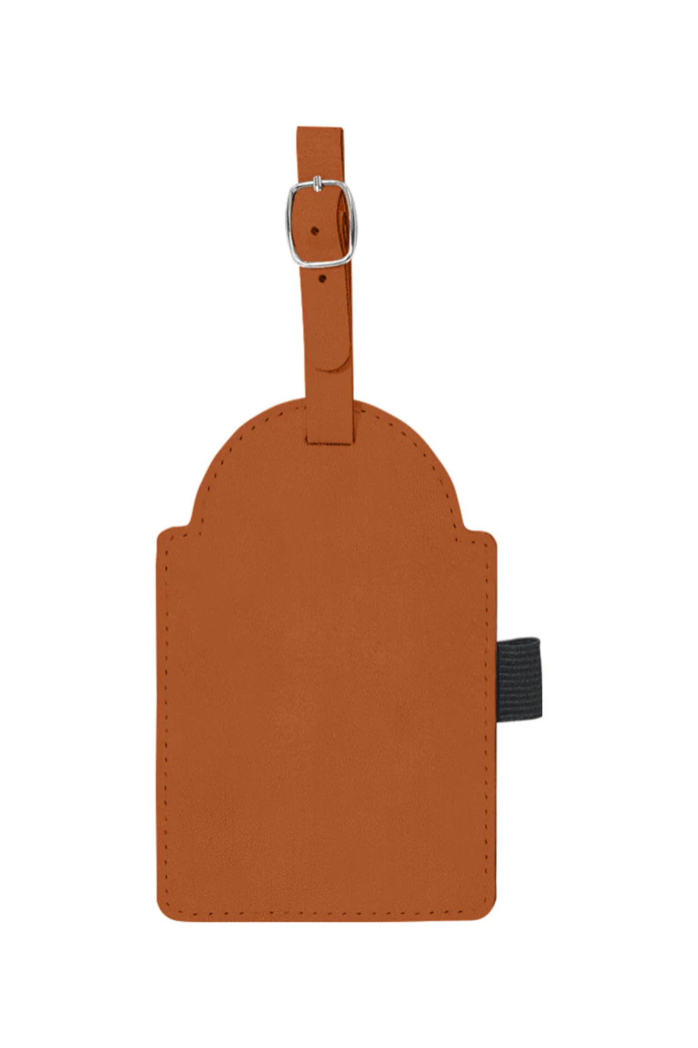 Laserable Leatherette Golf Bag Tag with 3 Wooden Tees