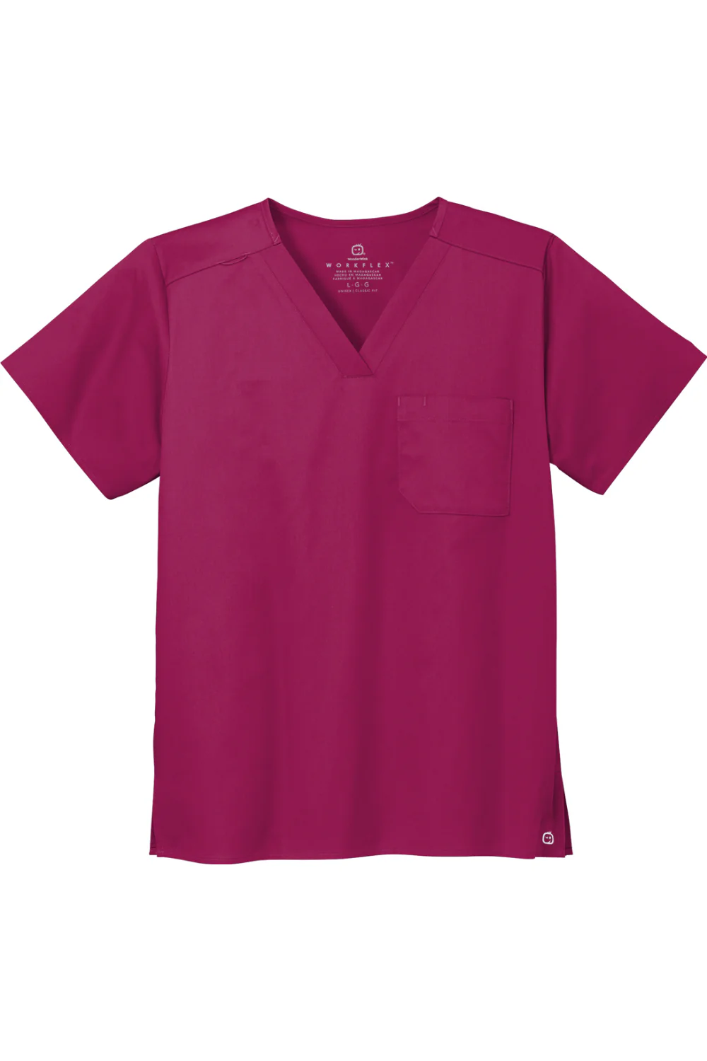Wink Unisex WorkFlex Chest Pocket V-Neck Top