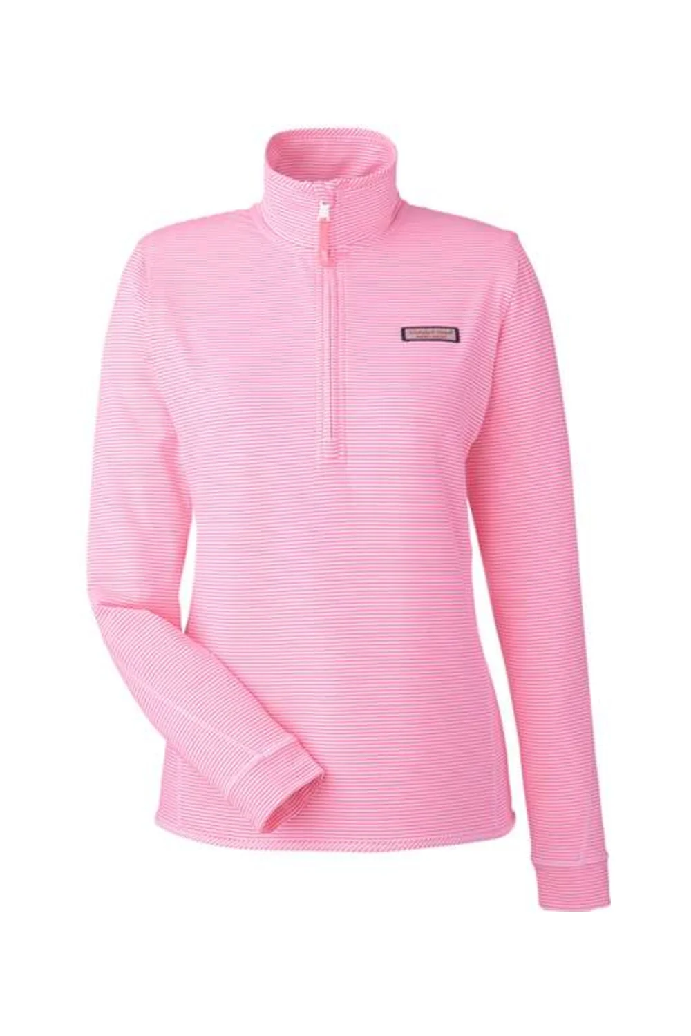 Vineyard Vines Women's Microstripe Sankaty Half-Zip Pullover