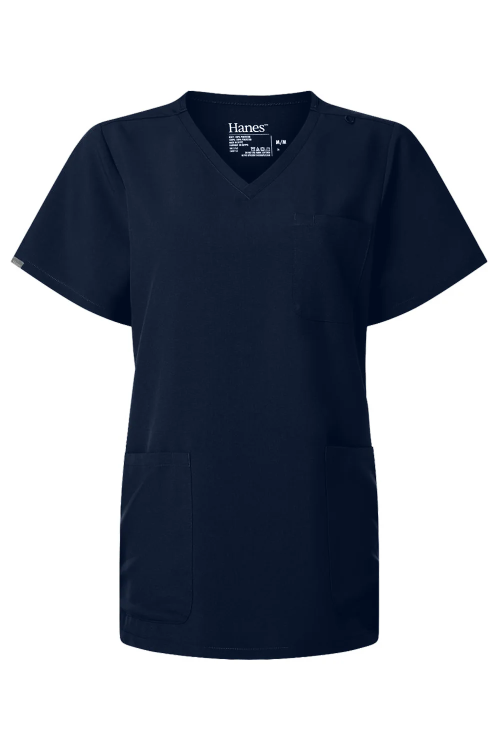 Hanes Women's V-Neck 3 Pocket Scrub Top