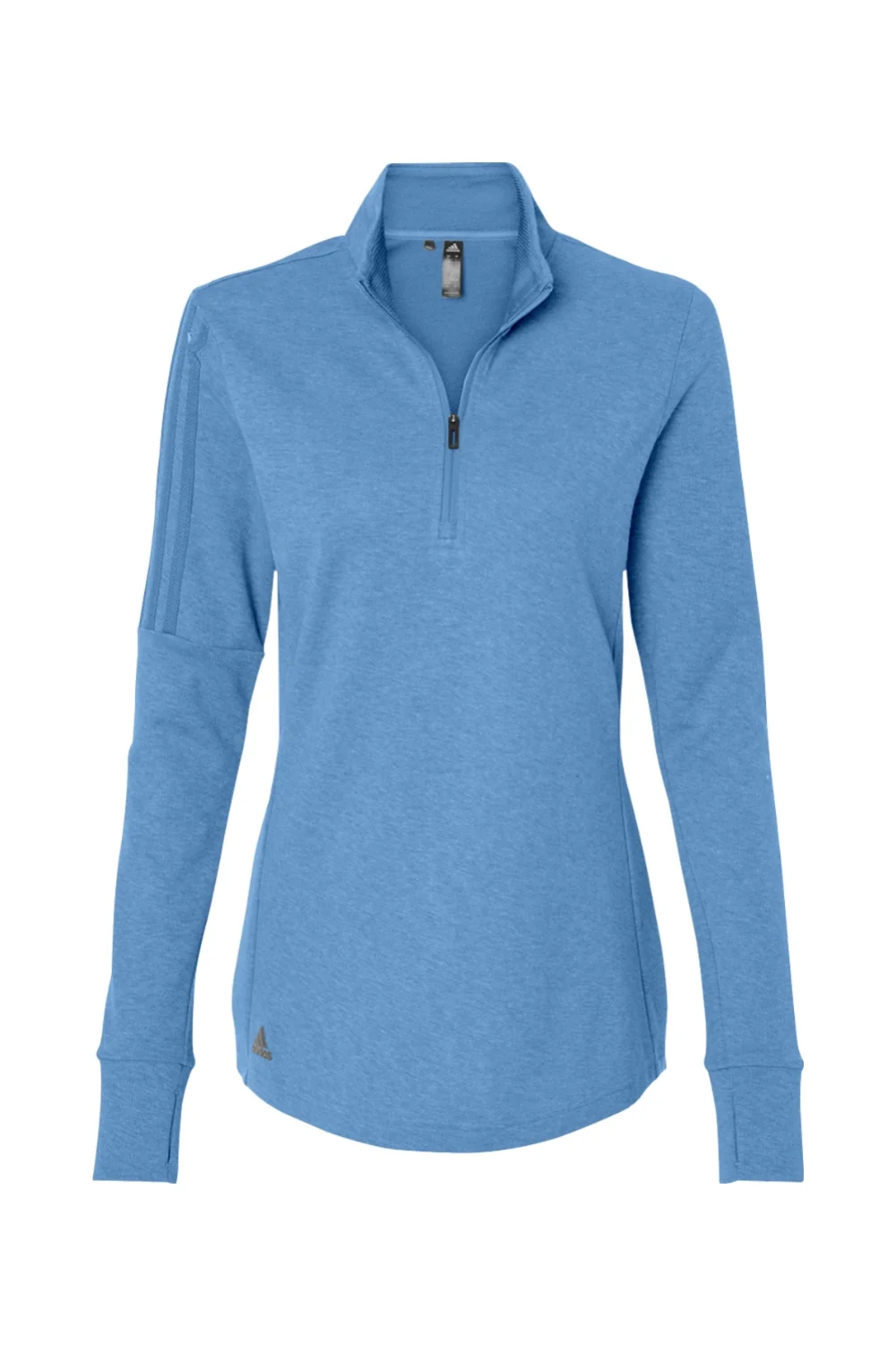 Adidas Women's 3-Stripes Quarter-Zip Sweater